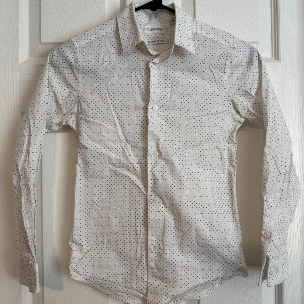 Calvin Klein Long Sleeve Dress Shirt - Boys Small